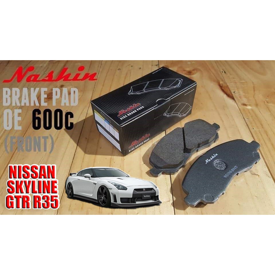 NISSAN SKYLINE GTR R35 NASHIN OEM PERFORMANCE BRAKE PAD (600 DEGREE)
