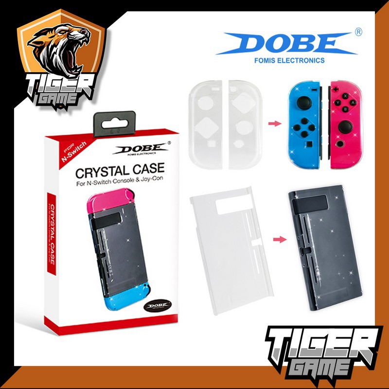 Dobe Crystal Case Nintendo Switch (เคสใส Switch)(กรอบใส Nintendo Switch Case)(Joy Con Case) TNS-1710