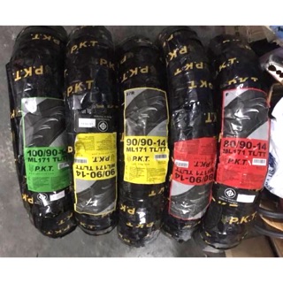 ยางใหม่ ปีเก่า ลดราคาP.K.T. ขอบ14 เบอร์​80-90-100 Tubless