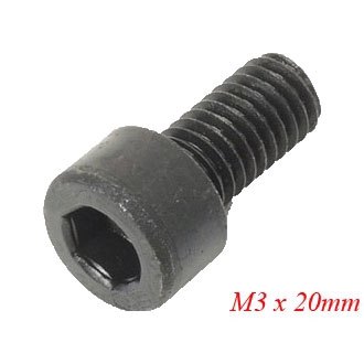 สกรูหมวก M3 x 20mm(10 ชิ้น) CAP-M3X20