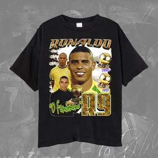 เสื้อยืด พิมพ์ลาย Brazil Legend The Fenomeno Ronaldo Ronaldo สําหรับผู้ชาย และผู้หญิงS-5XL