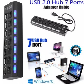 USB Hub 2.0 แบบ 7 Port High Speed