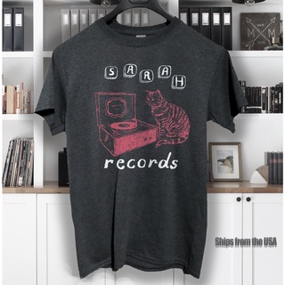 เสื้อยืดโอเวอร์ไซส์เสื้อยืด คอกลม ผ้าฝ้าย พิมพ์ลาย Sarah Records สไตล์คลาสสิก แฟชั่นสําหรับผู้ชายS-3XL