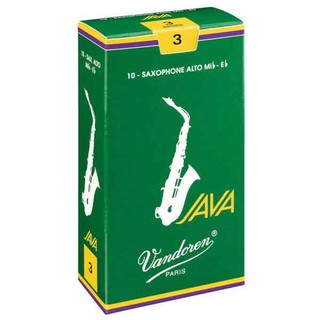 Vandoren Java Alto Saxophone Reeds - 10 Pieces/Box ลิ้นอัลโตแซกโซโฟน รุ่นจาวากล่องเขียว