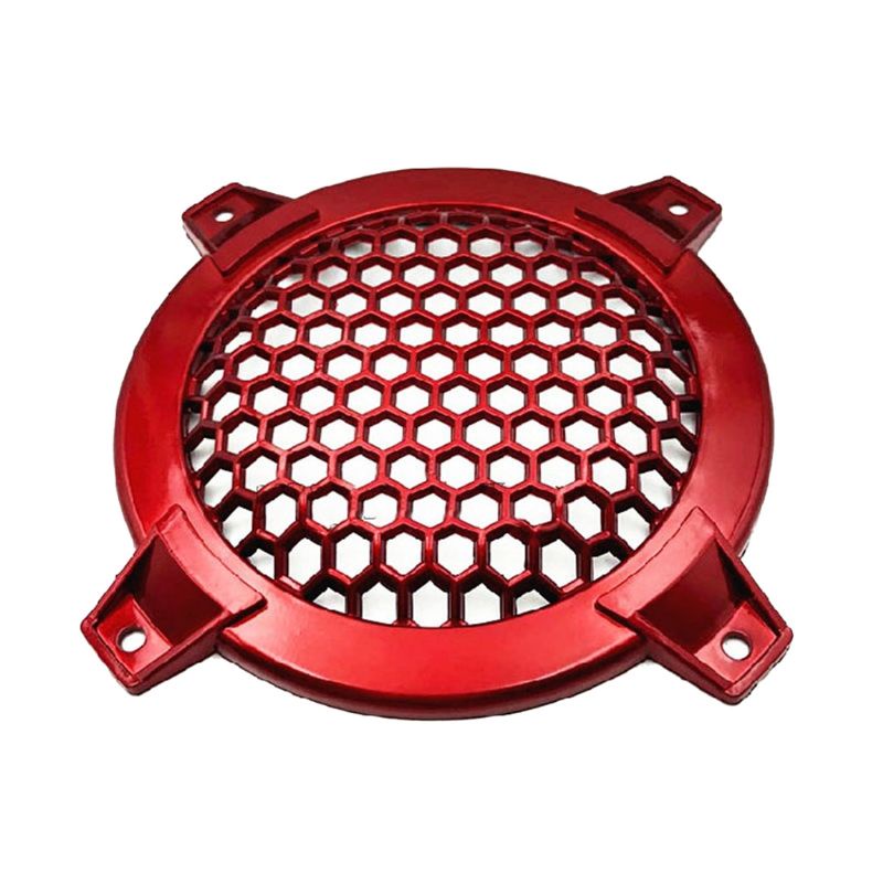 Star 1 คู่ 4 นิ้วหกเหลี่ยมลําโพงอัตโนมัติฝาครอบรถซับวูฟเฟอร์ Grille สําหรับป้องกันสําหรับกรณีทวีตเตอร์ตกแต่ง Circul