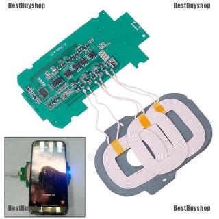 Span-new DIY 3 coils Qi แผงวงจรชาร์จไร้สาย PCBA 5V/2A Qi ชาร์จแบบไร้สาย