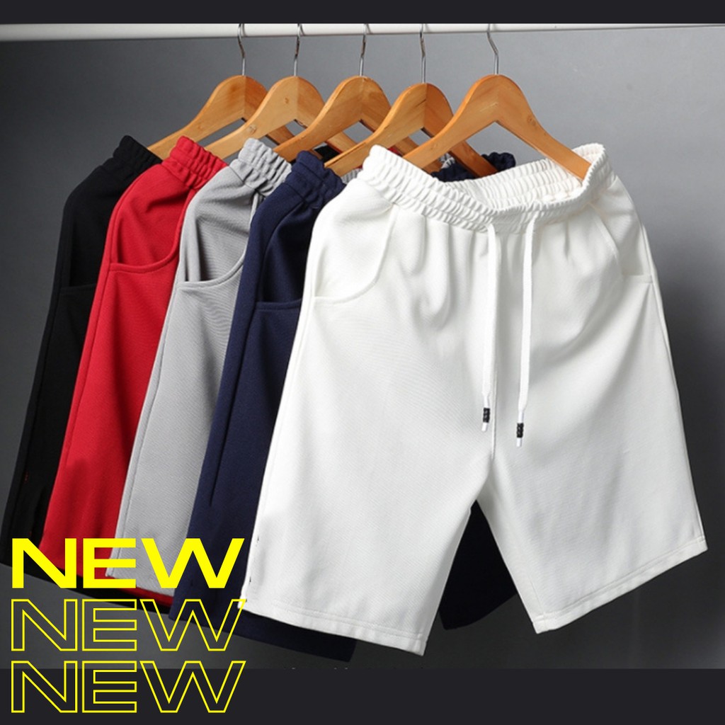 กางเกงขาสั้นแฟชั่น คุณภาพดี เนื้อผ้าใส่สบาย ไม่ร้อนขอบเอวยางยืด ใส่กระชับพอดีตัวมีเชือกรัดเอว เพื่อความแน่นกระชับ