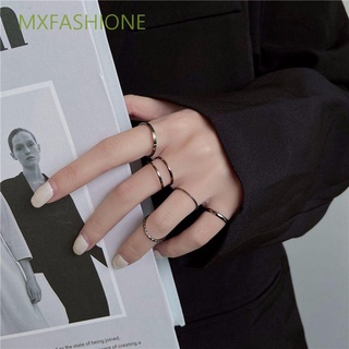 Mxfashione ชุดแหวนแฟชั่นเกาหลีทรงกลมหลากสี 5 ชิ้น/ชุด