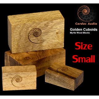 ของแท้ไม้รองเครื่องเสียง CARDAS Golden Cuboids Myrtle Wood Blocks Size Small SET 6 ชิ้น / ร้าน All Cable