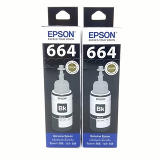 Epson INK รุ่น T664100 1set มี 2 ชิ้นของแท้ (BLACK) สำหรับหมึก L-SERIES For Epson (BLACK)