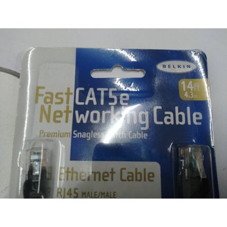 Belkin Fast CAT5e Networking Cable 14ft 4.3m.