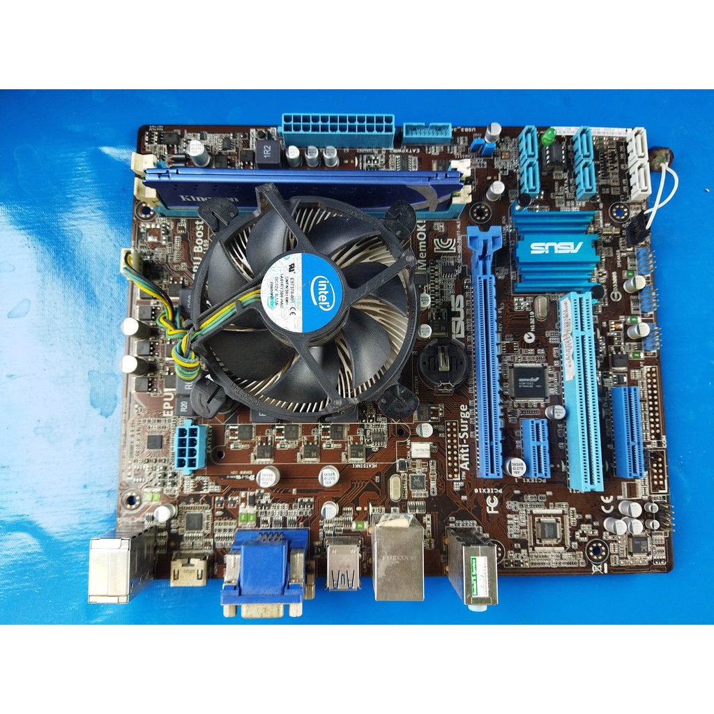 ชุดเซ็ต CPU พร้อม เมนบอร์ด + CPU + RAM (Mainboad+ฝาหลัง)   I5-3470  4G/1600 DDR3  P8H77-M-LE  VGA On