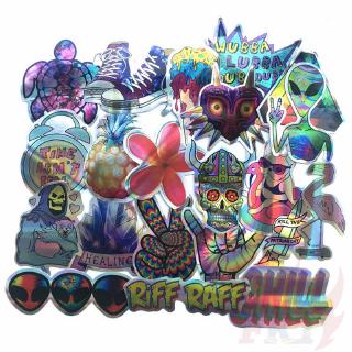 ❉ Laser Weird Ornaments ป้ายสติกเกอร์ ❉ 20Pcs/Set Punk Rock Kaws  Mixed Doodle สติ๊กเกอร์