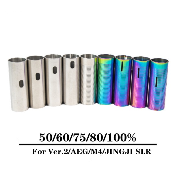 กระบอกสูบลมสแตนเลส 50/60/70/80/100%-สีเงิน/สี