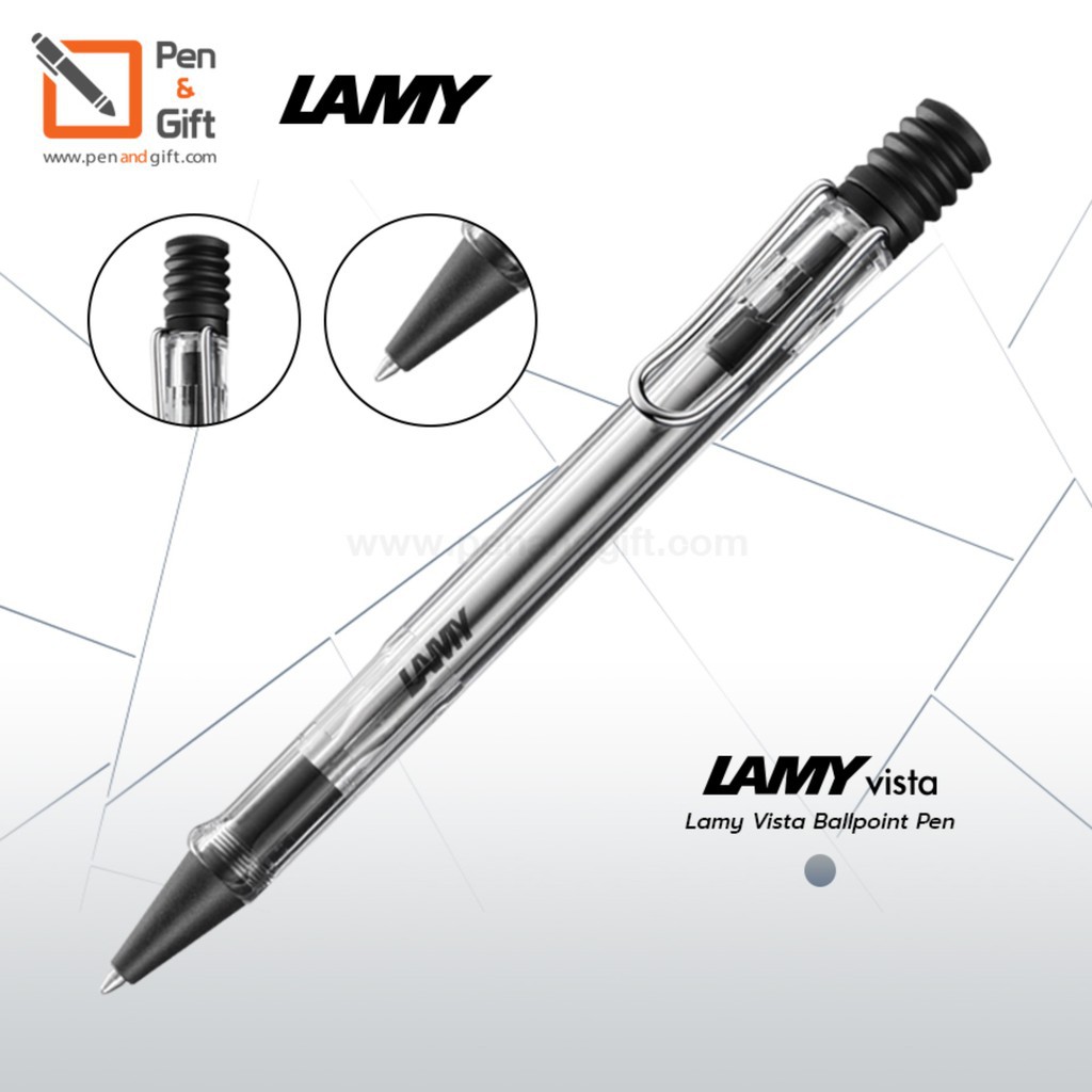 LAMY Vista Ballpoint Pen ปากกาลูกลื่น ลามี่ วิสต้า สีใส ของแท้ 100% (พร้อมกล่องและใบรับประกัน)
