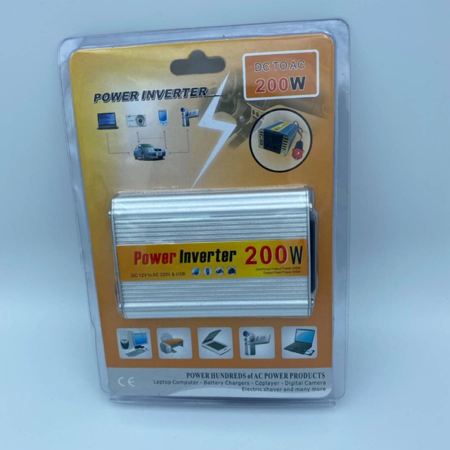 Power inverter 200w เครื่องแปลงไฟ12vเป็น220