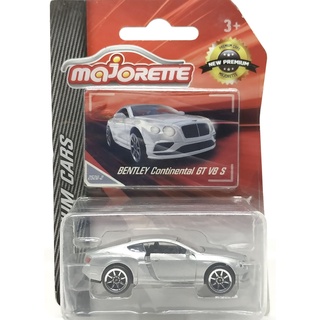 Majorette Bentley Continental GT V8 S - Silver Color /Wheels 8S /scale 1/64 (3 inches) package with card