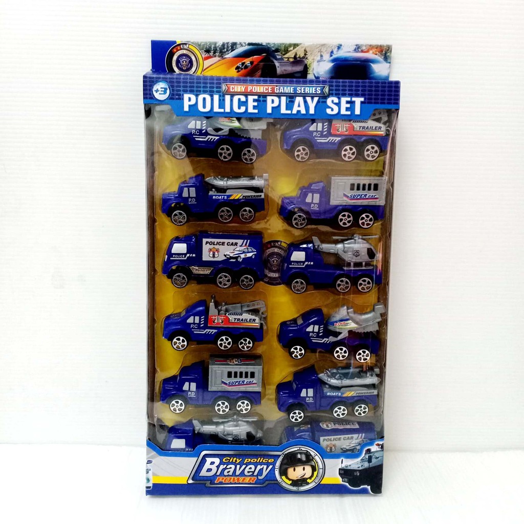 รถตำรวจ รถ 12 คัน Police Car Set มีลาน วิ่งได้ ได้ทั้ง 12 คัน ตรงปก รับรอง ไม่ผิดหวัง 0026