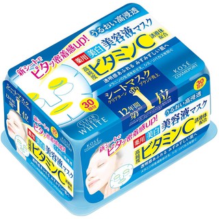 Kose โคเซ่ CLEAR TURN Face Pack Essence วิตามินซี 30 ครั้ง b1534