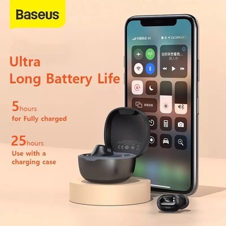 Baseus WM01 หูฟังบลูทูธ หูฟังไร้สาย True Wireless 5.0 TWS หูฟัง เบสหนัก หูฟัง Bluetooth Soundpeats