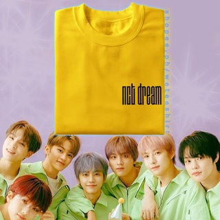 เสื้อยืดผ้าฝ้าย NCT Dream Shirt Outfit / เสื้อยืด Neo Culture Technology / NCTzens Merch - MUSTARD YELLOW SIDE PRINT