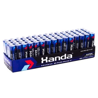 ถ่าน AA ถ่าน AAA 1.5V ปลอดสารตะกั่ว ปลอดภัย HANDA 0.00% MECURY CADMIUM ถ่านทดสอบ (1แพ็ค/60ก้อน)