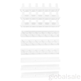 [Globalsale] อุปกรณ์เสริมที่แขวนเครื่องประดับสร้อยคอพลาสติกแบบติดผนัง 9 ชิ้น