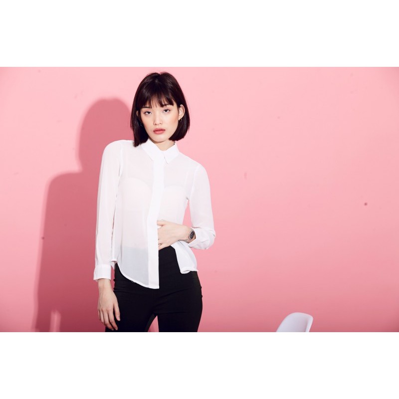 Chiffon shirt - White