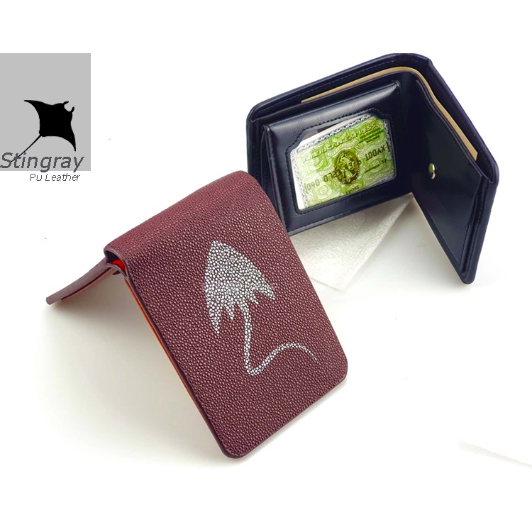 กระเป๋าสตางค์ กระเป๋าผู้ชาย 🆗ลายหนังปลากระเบน🔻WALLET BAG STINGRAY🔻พร้อมส่งทันที✅