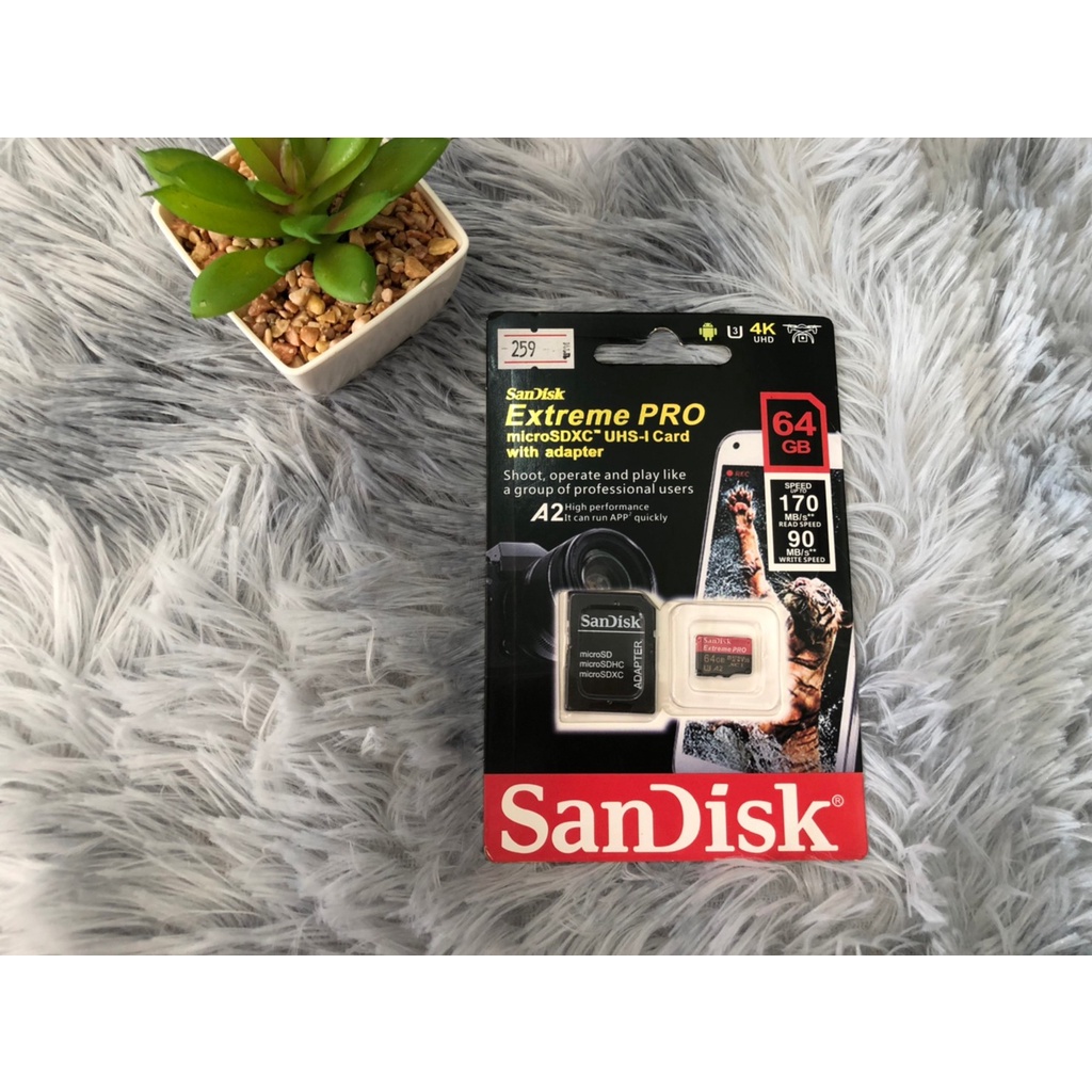 SanDisk Extreme Pro microSD 64 GB (170Mb/s) ซินเน็ค