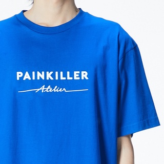 [EXCULSIVE] (PAINKILLER) PK ORIGINAL OVERSIZED BLUE TEE / เสื้อยืดผู้ชาย เสื้อแขนสั้นชาย เสื้อผ้าผู้ชาย เพนคิลเลอร์ / T-