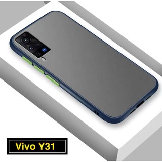 [ ส่งจากไทย ] Case Vivo Y31 2021 / Y51 2021 เคสกันกระแทก กันลอยกล้อง ปุ่มสีผิวด้าน ขอบนิ่มหลังขุ่น vivo Y31 พร้อมส่ง