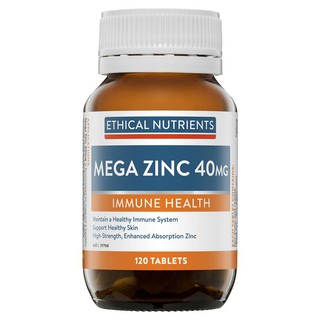 Ethical Nutrients Mega Zinc 40mg 120 Tablets