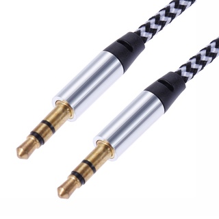 สายjack 3.5mm. to 3.5mm. สำหรับต่อกับช่องหูฟัง หรือช่องaux ความยาว1.5เมตร