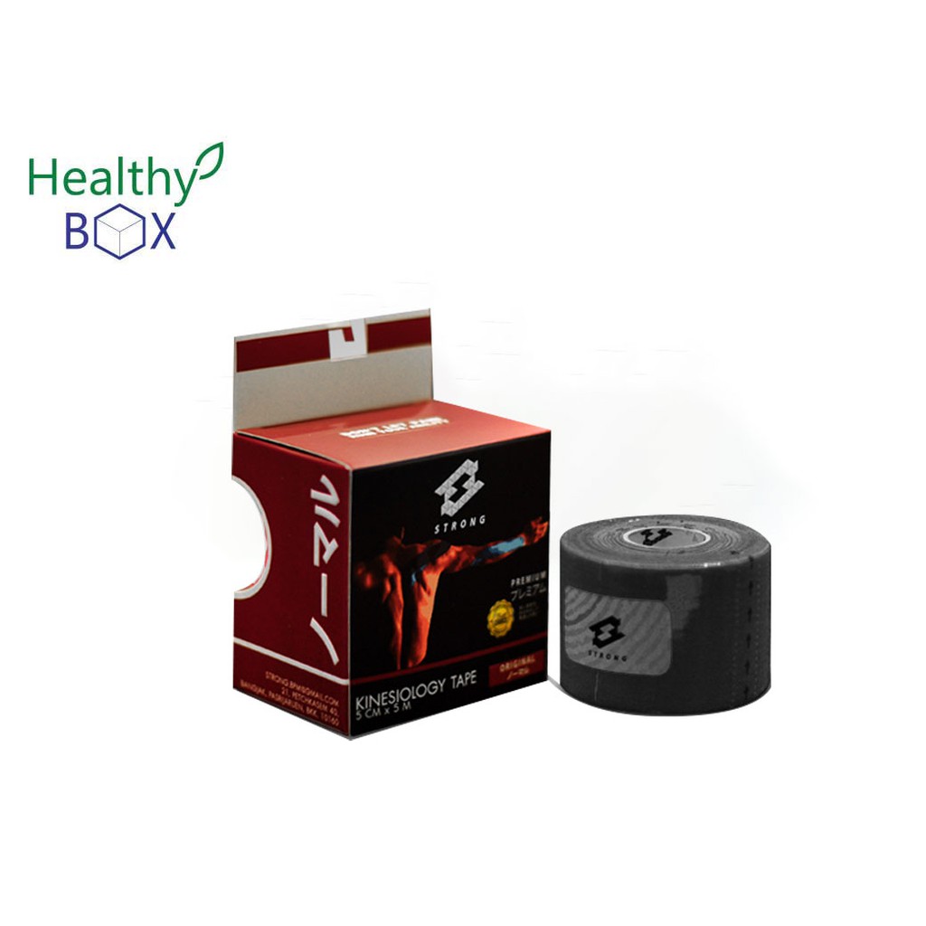 STRONG K TAPE รุ่น Original เทปพยุงกล้ามเนื้อ ฟื้นฟูการอักเสบและบาดเจ็บของกล้ามเนื้อ