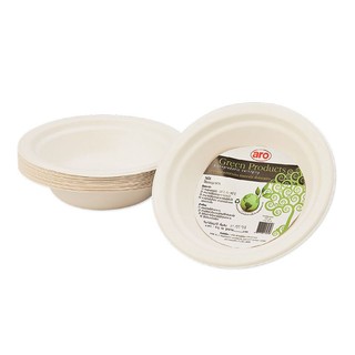 ชามไบโอชานอ้อย ขนาด 400 มล. แพ็ค 50 ใบ/Aroma Bowl Bio-Cane Sugar Size 400 ml. Pack of 50 cards.