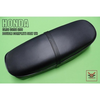 HONDA CL90 S90 CS90 "BLACK" COMPLETE DOUBLE SEAT  //  เบาะ เบาะมอเตอร์ไซค์ สีดำ (กว้าง 27 ซม.) (ยาว 67 ซม.) (สูง 15 ซม.)