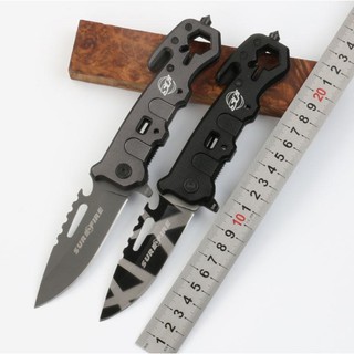 มีดพับ อเนกประสงค์ SUREFIRE Folding Knife Outdoor High Hardness Knife Camping Special Combat Self-defense