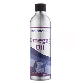 ((ขวดเล็กน้ำมันปลาคอด)) Iceland Pet Omega 3 cod Oil 250 ml. หมดอายุ 10/2026 อาหารเสริมสำหรับสุนัขและแมว