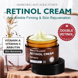 Vibrant Glamour Naturals Retinol ครีมให้ความชุ่มชื้น ต่อต้านริ้วรอย ลดริ้วรอย 30 กรัม