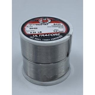 ตะกั่วบัดกรีULTRACORE ขนาด1.2 mm แบบม้วน0.25LB