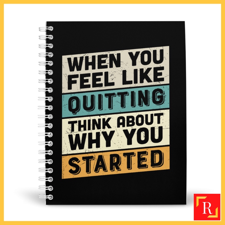 โน๊ตบุ๊คเกลียว/โน๊ตบุ๊คแหวนคู่- (A4/A5 Line/Blank 80gsm)-คําคมสร้างแรงบันดาลใจ 23 ROYCE PUBLISHING