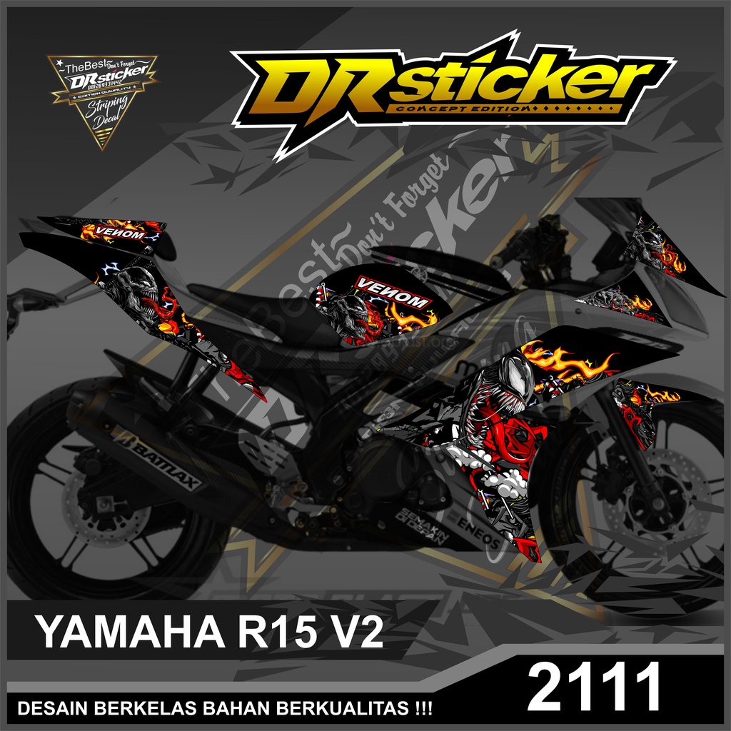 2111 Striping Sticker R15 V2 Semi Full R15 Venom Striping Sticker