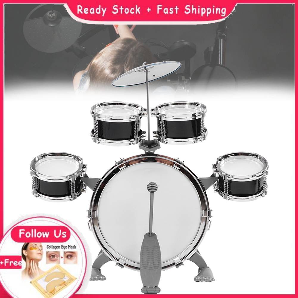 ชุดกลอง Henye Jazz สําหรับเด็กเครื่องดนตรีเพื่อการศึกษาเพื่อกระตุ้นความคิดสร้างสรรค์ของเด็ก\ 1-6 ปีเ