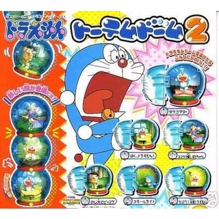 RARE 6 pcs BANDAI DORAEMON HEAD P.2 CHARACTERS GASHAPON FULL SET กาชาปอง โดราเอม่อน JAPAN