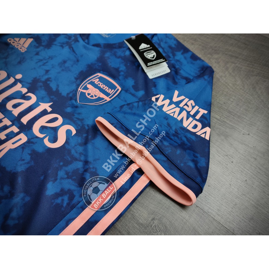 เสื้อฟุตบอล Arsenal Third อาเซน่อล เยือนสาม 2020/21 พร้อมอาร์มพรีเมียร์ ...