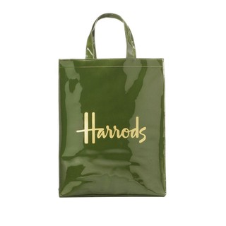 Harrods รุ่น Medium Logo Shopper Bag สีเขียว***พร้อมส่ง