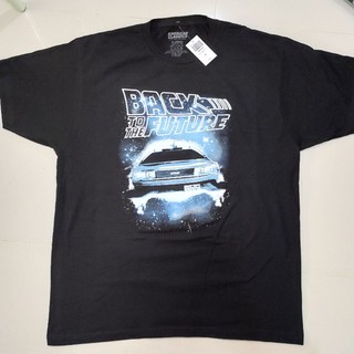 เสื้อยืดผ้าฝ้ายพิมพ์ลายขายดี เสื้อหนังภาพยนตร์  Back to the Futureสุดแนว ลิขสิทธิ์แท้