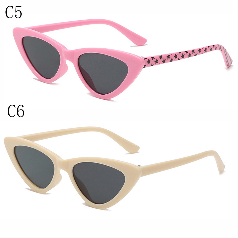 แว่นตากันแดด ทรงตาแมว ทรงสามเหลี่ยม แฟชั่นสําหรับเด็กผู้ชาย และเด็กผู้หญิง - รูปที่ 7