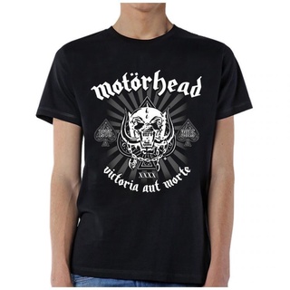 [S-5XL] เสื้อยืดลําลอง พิมพ์ลายโลโก้ Motorhead 40Th Anniversary สีดํา เหมาะกับของขวัญวันครบรอบ สําหรับผู้ชาย